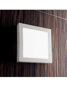 Ideal Lux 138657 Universal Ceiling Applique Quadra 24W White