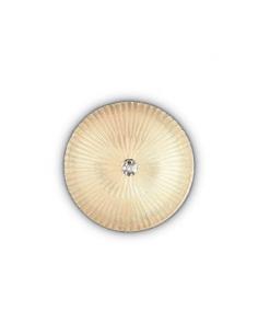 Ideal Lux 140179 Shell PL3 Amber Ceiling Lamp Classical
