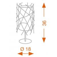 Sìkrea NIDO/L C Nido Lampada da Tavolo Scrivania Cromato