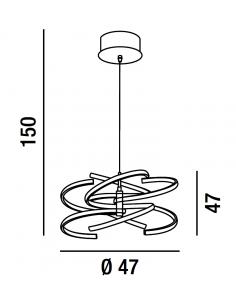 Eglo 96046 Sania 3 Lampada da Parete Applique Effetto Luce LED 2