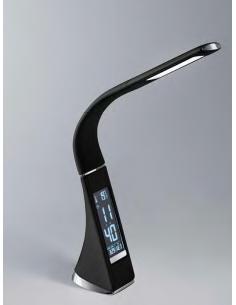 Perenz 6536 N Table Lamp flex LED black leather display