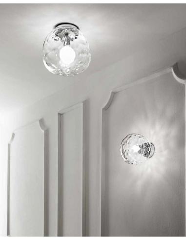 Perenz 6467 TR Lampada da Soffitto Plafoniera Vetro trasparente