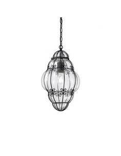 Ideal Lux 131788 Amphora SP1 Small suspension Lamp blown glass