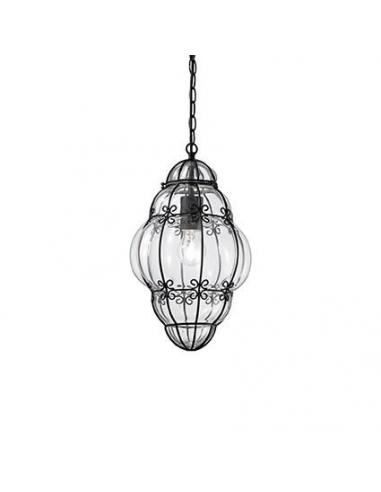 Ideal Lux 131788 Amphora SP1 Small suspension Lamp blown glass