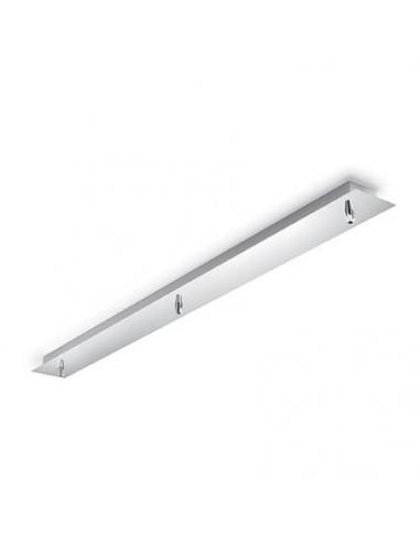 Ideal Lux 122861 Rosone lineare 3 luci cromo