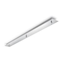 Ideal Lux 122861 Rosone lineare 3 luci cromo