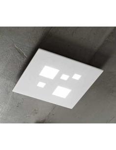 Perenz 6390 B LN surface-mounted white-painted metal and acrylic
