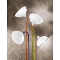 Perenz 6260 G Floor lamp in metal, jointed and rubber color yellow
