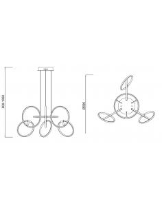 Mantra 5751 AROS pendant Lamp 2