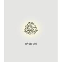 Slamp DRU78PLF0000W000 DRUSE White ceiling Lamp and wall