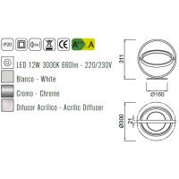 Mantra 5747 Orbital Lampada da tavolo