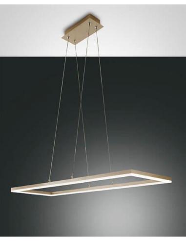 Fabas 3394-45-102 Bard, Chandelier pendant, Rectangular White