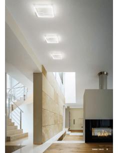 Fabas 3394-45-102 Bard, Chandelier pendant, Rectangular White 2