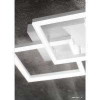 Fabas 3394-45-102 Bard, Chandelier pendant, Rectangular White