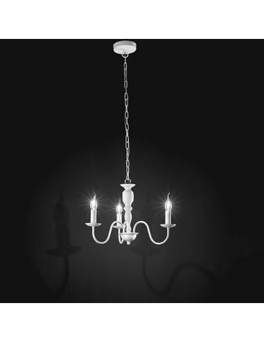Perenz 6264B Chandelier of suspended candles 3L white