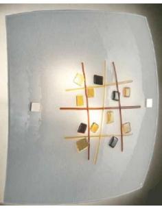 LORA 653 Lampada a soffitto di murano ametista