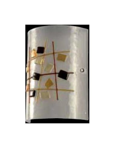 LORA AG122 ambra Lampada da parete murano