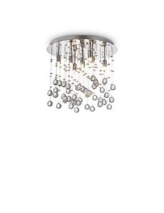 Ideal Lux 077796 Moonlight PL8 Ceiling Lamp Chrome