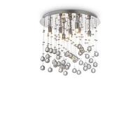 Ideal Lux 077796 Moonlight PL8 Ceiling Lamp Chrome