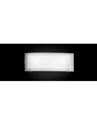 PERENZ 6484 B LN wall Sconce in white glass and satin