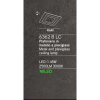 PERENZ 6362 B LC Plafoniera in metallo e plexiglass