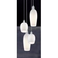 Illuminati MD16003006-4A HANA Pendant lamp glass shapes white