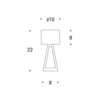 PAN INTERNATIONAL TAV40002 SIXTY TABLE LAMP