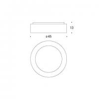 PAN INTERNATIONAL PLA00134 Plafoniera HOOP LED
