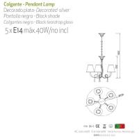 MANTRA 6208 Lampadario PAOLA Colgante