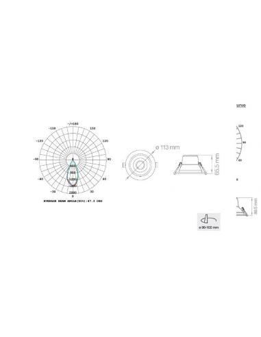 Lampo Lighting Technology SYUGR10WBN Spotlight LED downlight