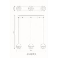ILLUMINATI MD14003057-3D/CR SOSPENSIONE ATOMO
