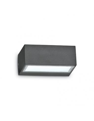 Ideal Lux 115375 Twin AP1 Wall Lamp Black
