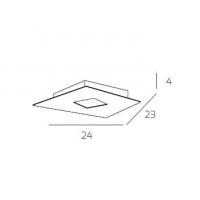 TOP LIGHT 1140/1-BI LAMPADA SOFFITTO NOTE