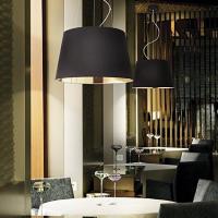 Ideal Lux 161662 NORDIK SP6 Pendant lamp black and gold lampshade 60cm