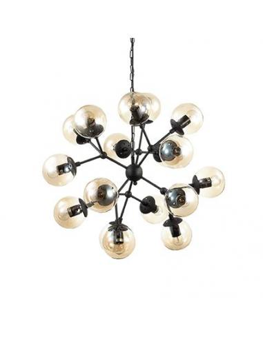 Ideal Lux 162201 Kepler SP12 Lampada da sospensione nero 12 sfere