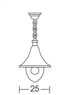 Moretti Luce 864A.1 Lampada sospensione esterni rame 2