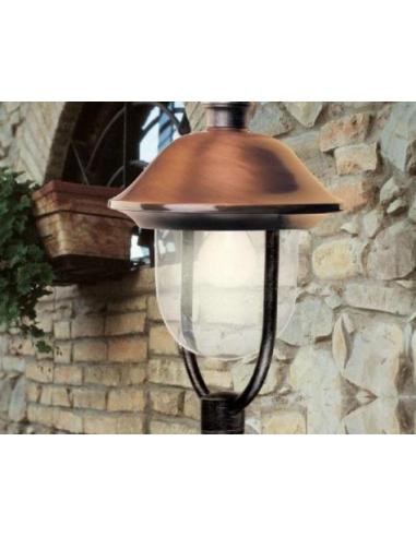 Moretti Luce 642A.1 Lampada da sospensione nera cappello rame
