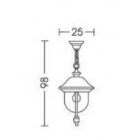 Moretti Luce 642A.1 Pendant Lamp black and antique copper