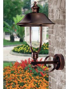 MORETTI LUCE 640.6 LAMPADA PARETE NERO RAMATO