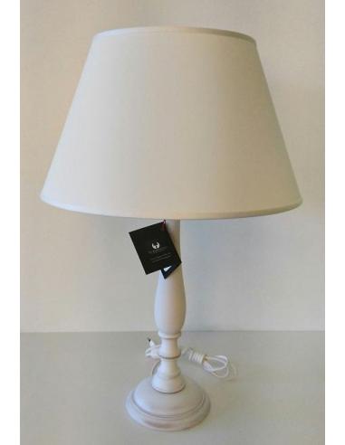 Luce Più DBL 017/G/BCO Lampada tavolo bianco shabby h61