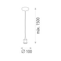ACB Iluminacion C37141U Tana Lampada da sospensione ottone