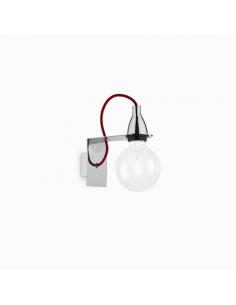 Ideal Lux 045207 Minimal AP1 Wall Lamp Chrome
