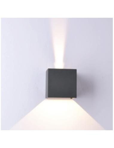 Mantra 6520 Davos Wall Lamp 10x10 cm dark grey 3000K