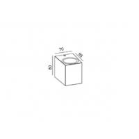 Mantra 6516 Kandanchu Applique da parete 1xGU10 IP54 Antracite