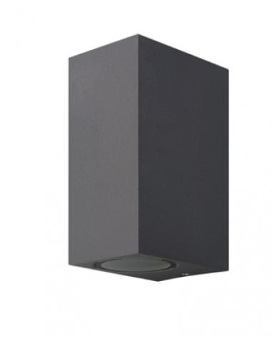 Mantra 6514 Kandanchu Wall Light 2xGU10 IP54 Dark Grey