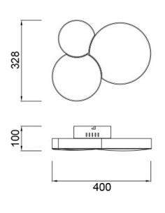 MANTRA 5766 CEILING LAMP LUNAS 2