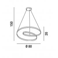 Perenz 6618 E LC RITMO Suspension lamp