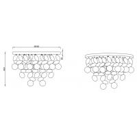 TRIO LIGHTING R60895032 LAMPADA SOFFITTO LUCCA