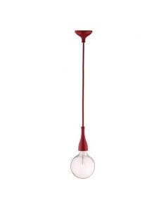 Ideal Lux 009414 Minimal SP1 Lampada a Sospensione Rosso