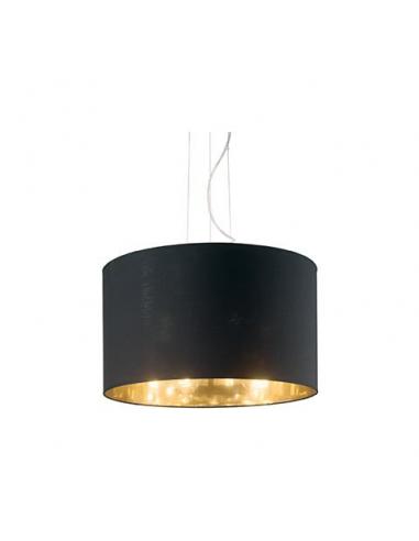 IDEAL LUX 158679 Wheel Pendant lamp black and gold